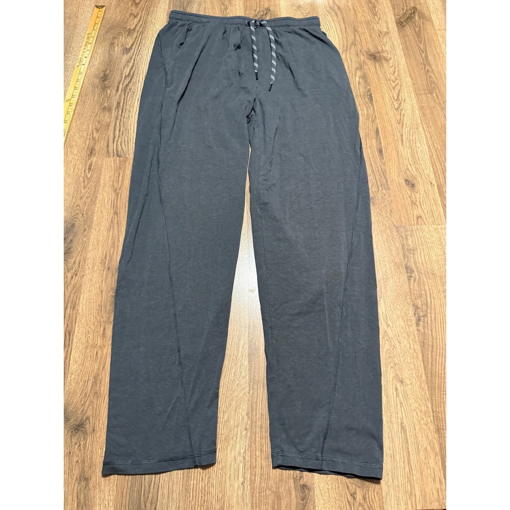 Tasc Performance Pants Men's Size Large Gray Sweatpants Tie Waist 44" Length
